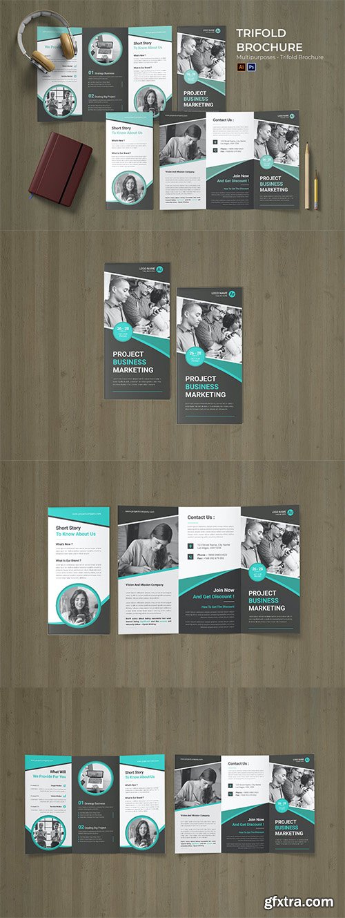 Concept Management Flyer Trifold Brochure