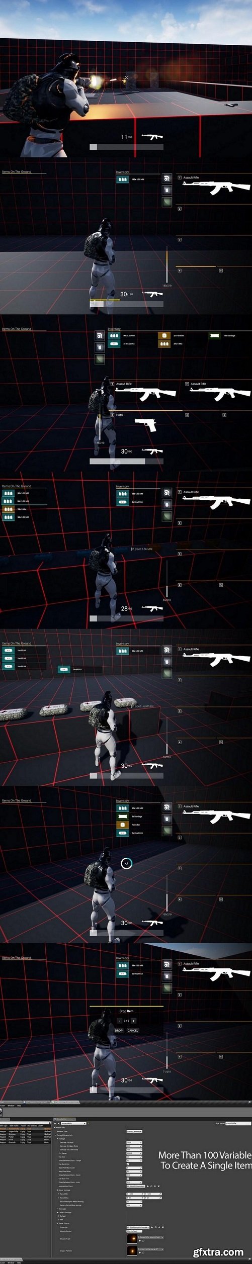 Unreal Engine - Advanced Inventory And Weapon System