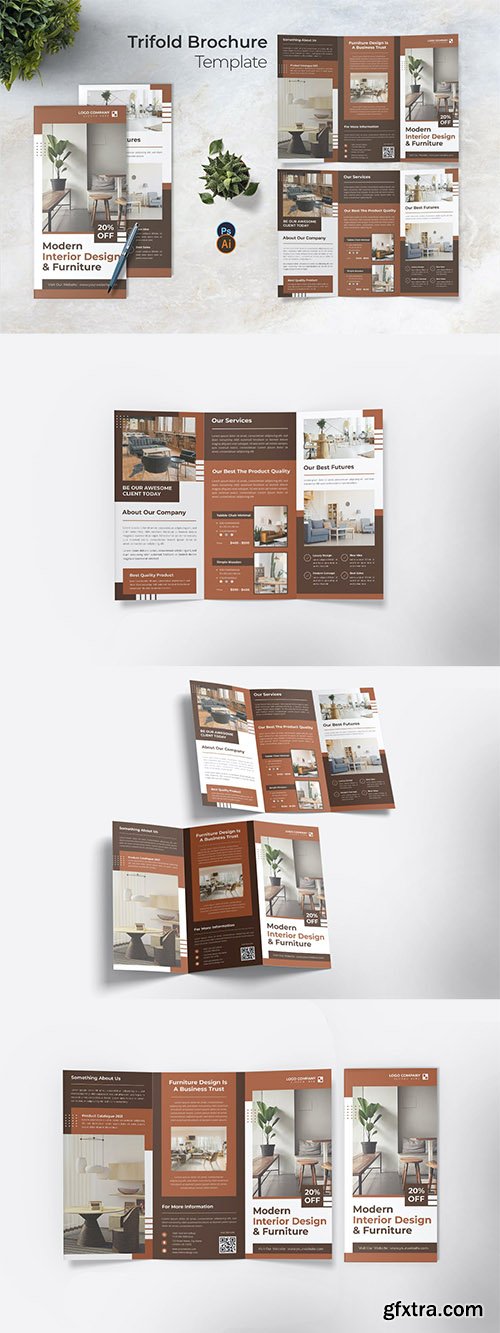 Design Interior Trifold Brochure