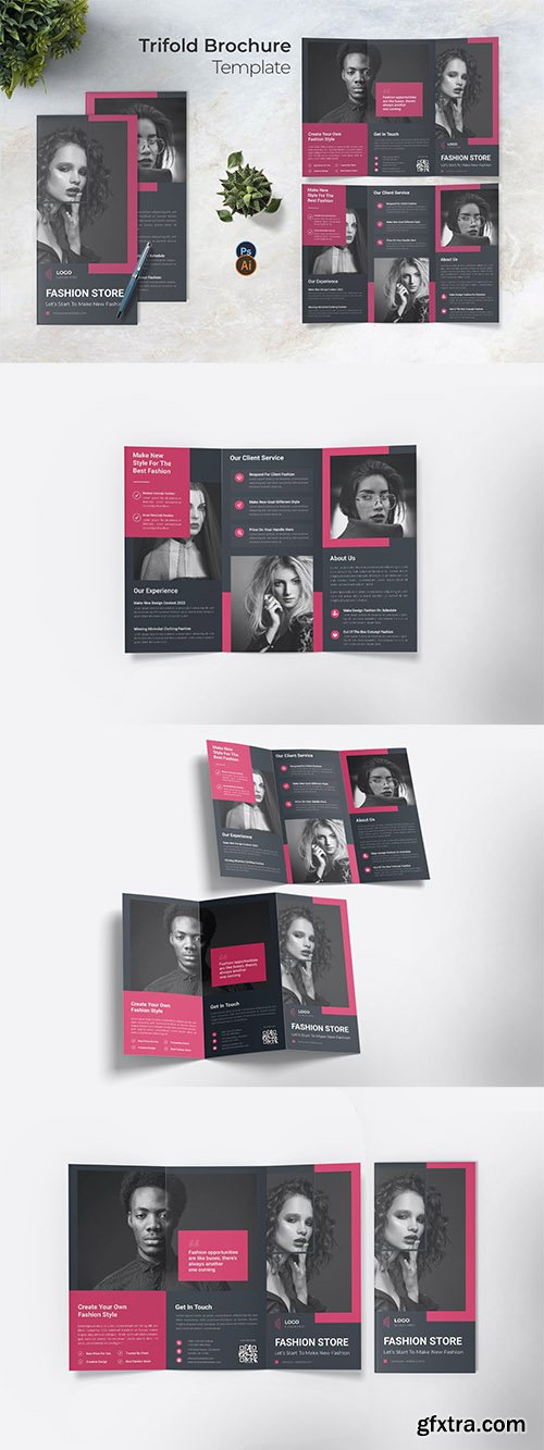 Fashionable Style Trifold Brochure