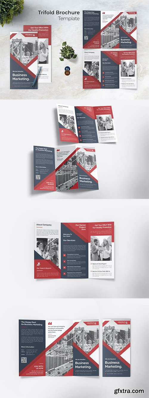 Business Marketing Trifold Brochure