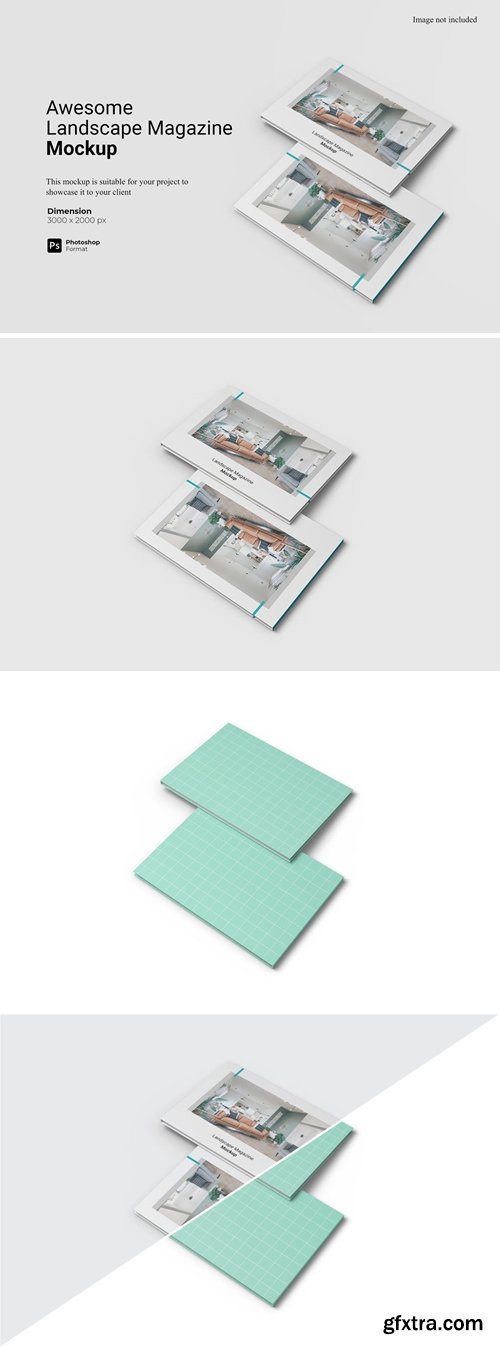 Awesome Landscape Magazine Mockup