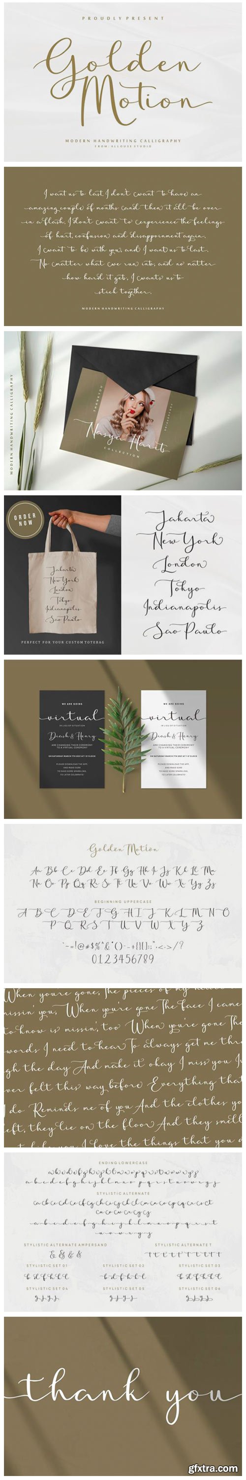 Golden Motion Font