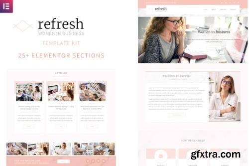 ThemeForest - Refresh v1.0.1 - Women in Business Elementor Template Kit - 26350988