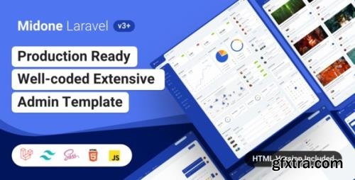 ThemeForest - Midone v3.0.2 - Laravel 8 Admin Dashboard Template + HTML Version + XD Design File - 26531442