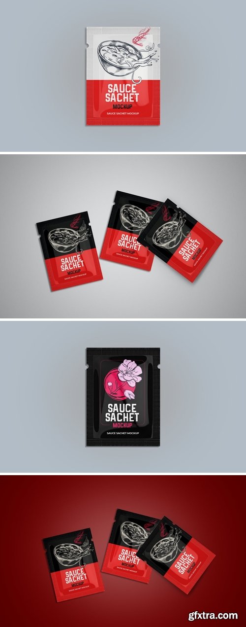 Sauce Sachet Mockup