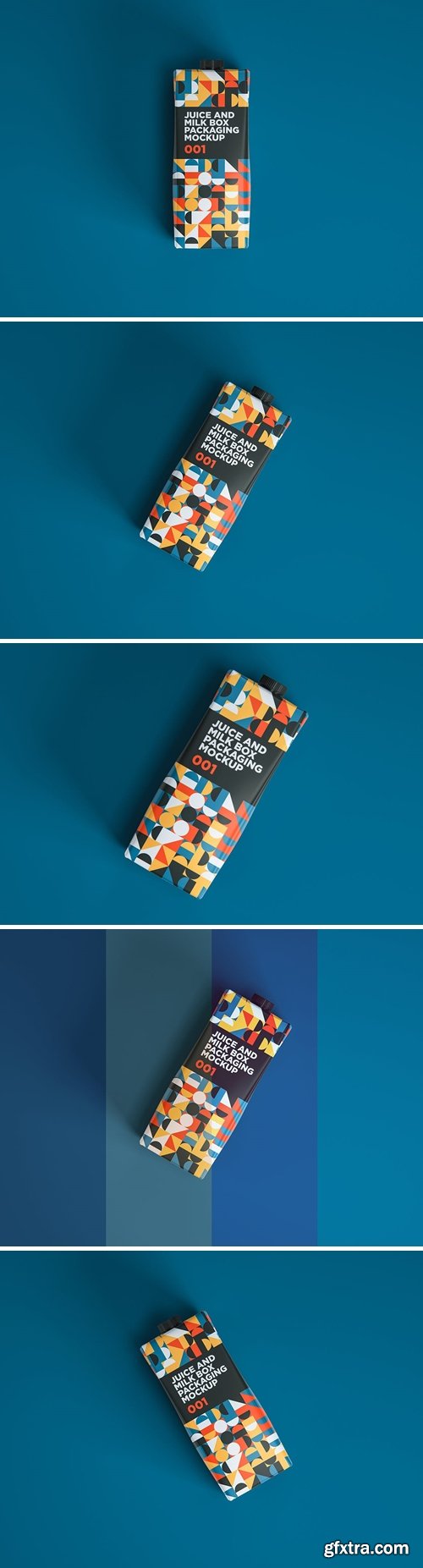 Juice And Milk Box Packaging Mockup 001