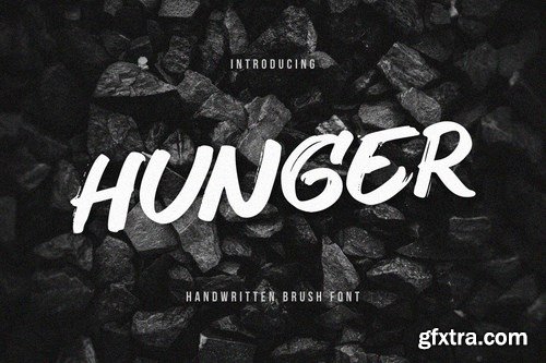 Hunger - Handwritten Brush Font