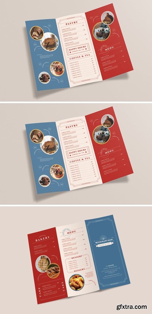 Trifold Brochure Food Menu