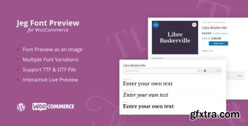 CodeCanyon - Jeg Font Preview v1.0.4 - WooCommerce Extension WordPress Plugin - 27440916
