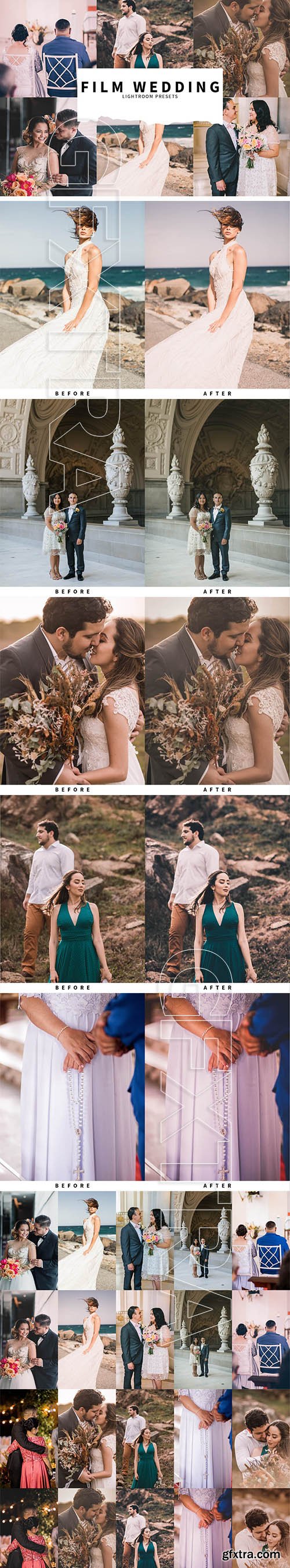 CreativeMarket - 10 Film Wedding Lightroom Presets 5857404