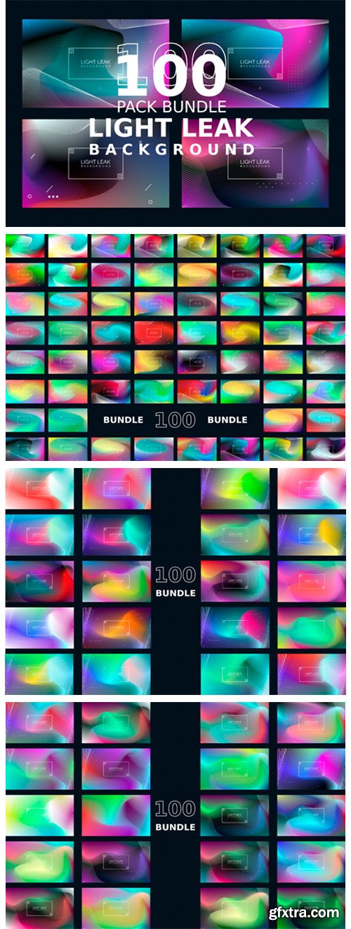 100 Sets Light Leak Background Abstract 8918761