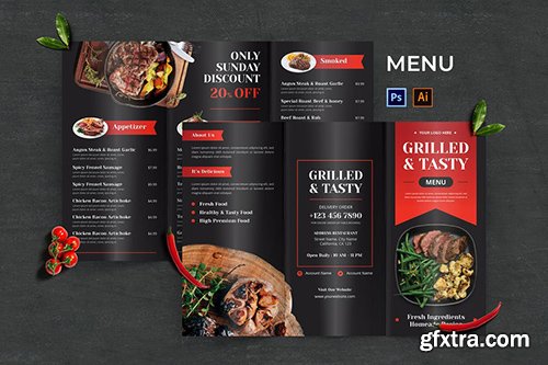 Grilled Steak Food Menu