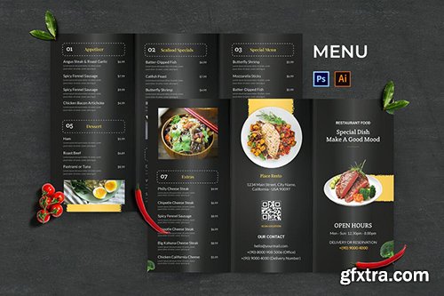 Modern Food Menu