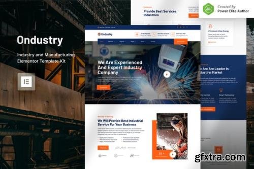 ThemeForest - Ondustry v1.0.0 - Industry & Manufacturing Elementor Template Kit - 30856155