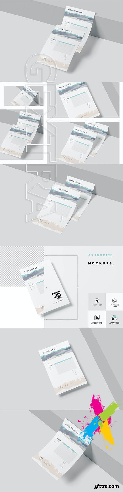 A5 Paper Mockups