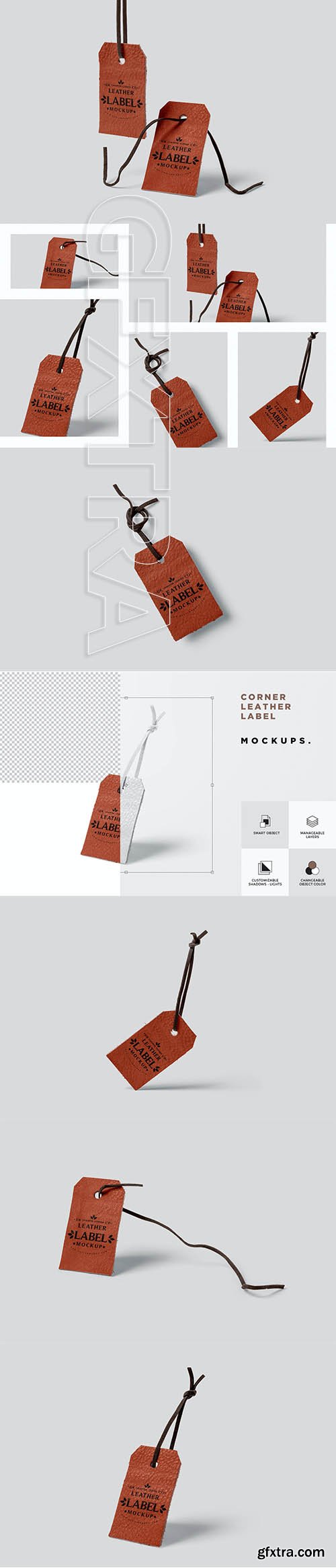 Leather Hang Tag Mockups