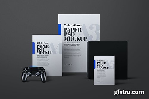 Console Mockup A3 A4 A5 Poster Game Controller