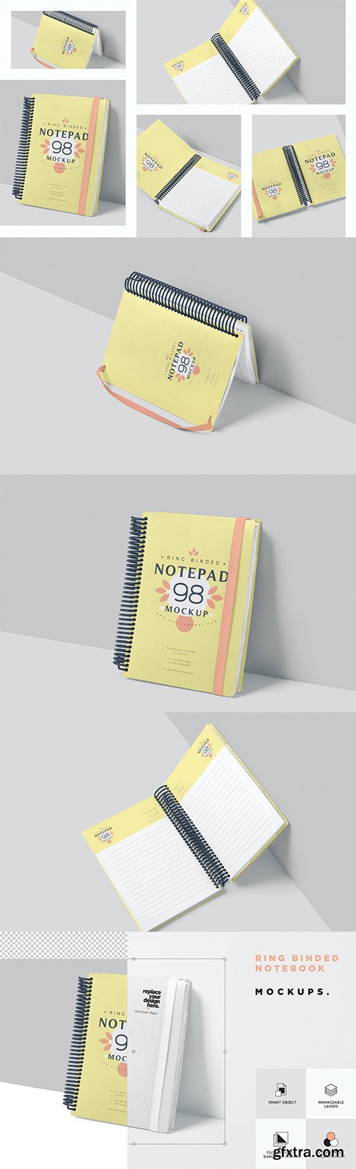 Ringed Notebook Mockups