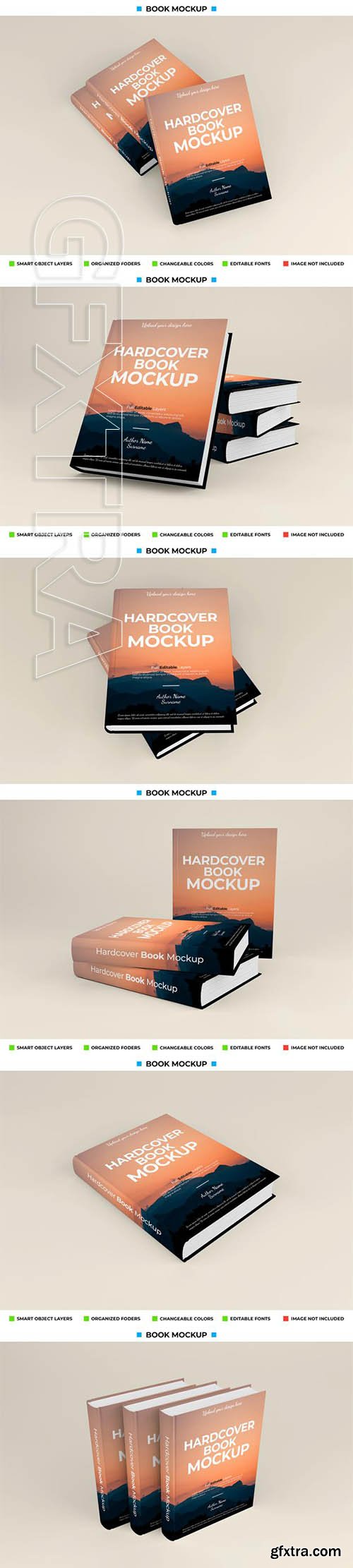 Realistic book mockup