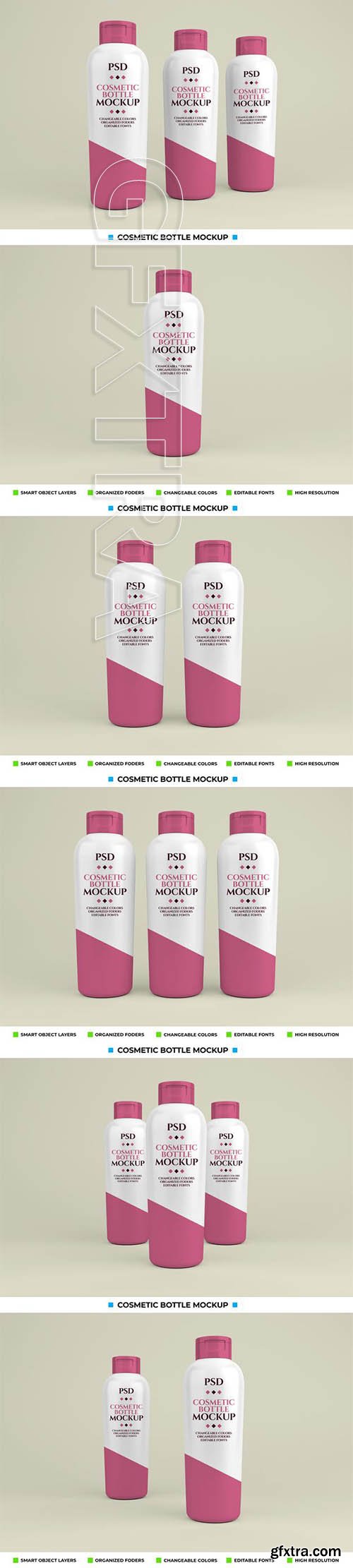 Cosmetic bottle mockup