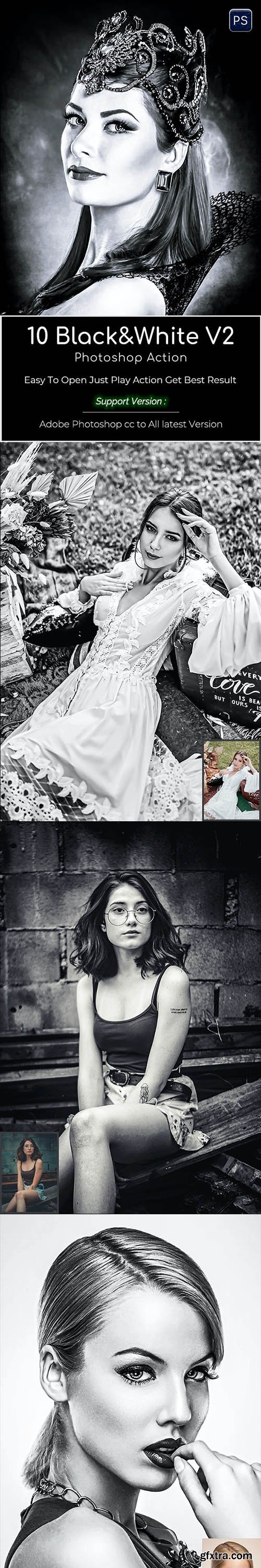 GraphicRiver - Black & White V2 photoshop action 29944731