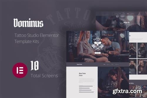 ThemeForest - Dominus v1.0.0 - Tattoo Studio Elementor Template Kits - 30316535