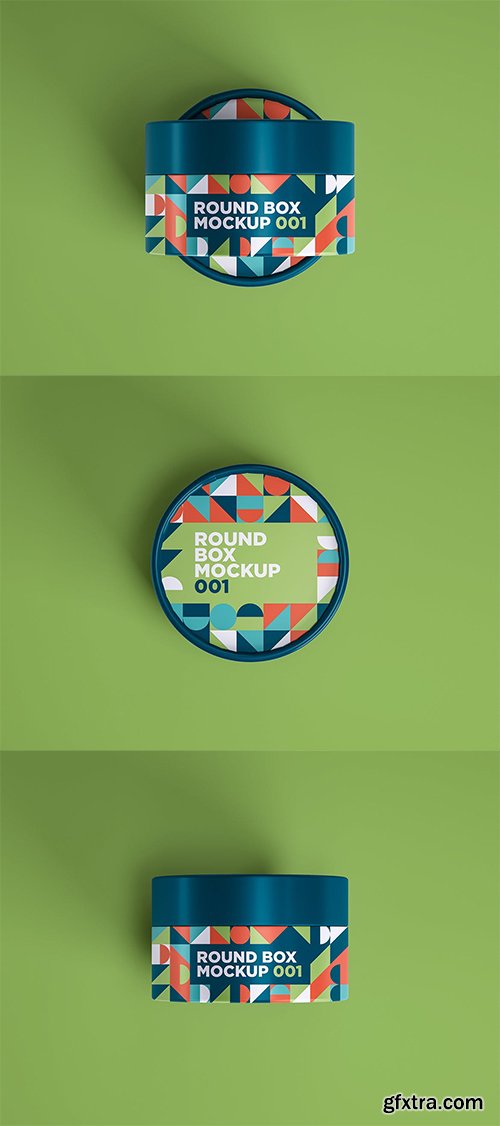 Round Box Mockup 001