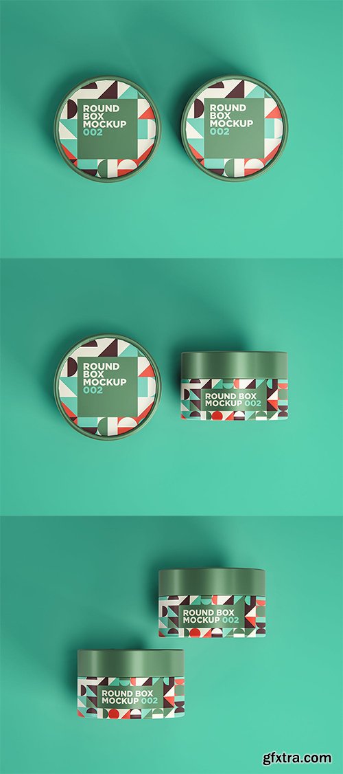 Round Box Mockup 002