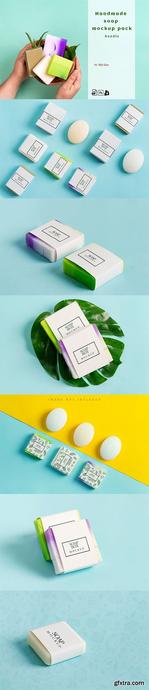 Handmade Soap Bar Mockup Bundle