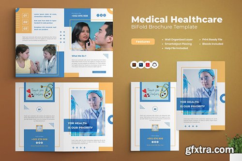 Medical Healthcare Bifold Brochure