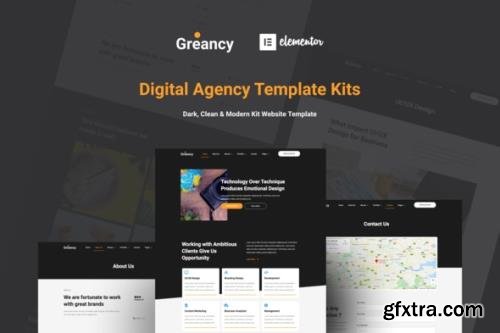 ThemeForest - Greancy v1.0.0 - Digital Business Agency Elementor Template Kit - 29429000