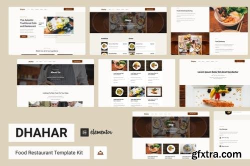 ThemeForest - Dhahar v1.0.0 - Restaurant Elementor Template Kit - 29547957