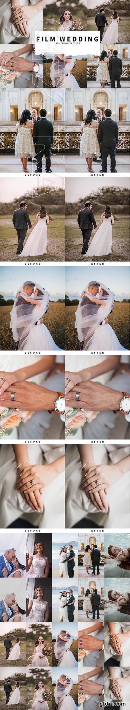 CreativeMarket - 10 Film Wedding Lightroom Presets 5857406