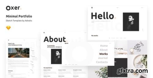 ThemeForest - Oxer v1.1.0 - Minimal Portfolio Sketch Template - 23986163