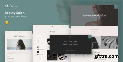 ThemeForest - Mykery v1.1.0 - Beauty Salon Sketch Template - 25816282