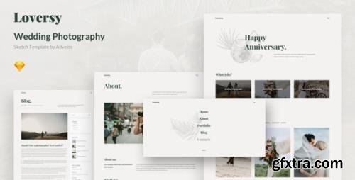 ThemeForest - Loversy v1.1.0 - Wedding Photography Sketch Template - 26315093