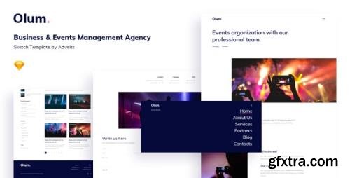 ThemeForest - Olum v1.1.0 - Business & Events Management Agency Sketch Template - 24517631