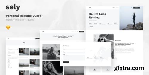 ThemeForest - Sely v1.0.0 - Personal Resume vCard Sketch Template - 25697281