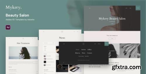 ThemeForest - Mykery v1.0.0 - Beauty Salon Adobe XD Template - 27157680