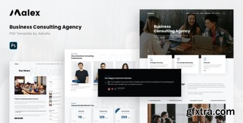 ThemeForest - Malex v1.0.0 - Business Consulting Agency PSD Template - 29360619