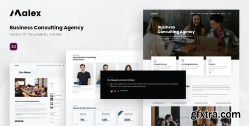 ThemeForest - Malex v1.1.0 - Business Consulting Agency Adobe XD Template - 28848682