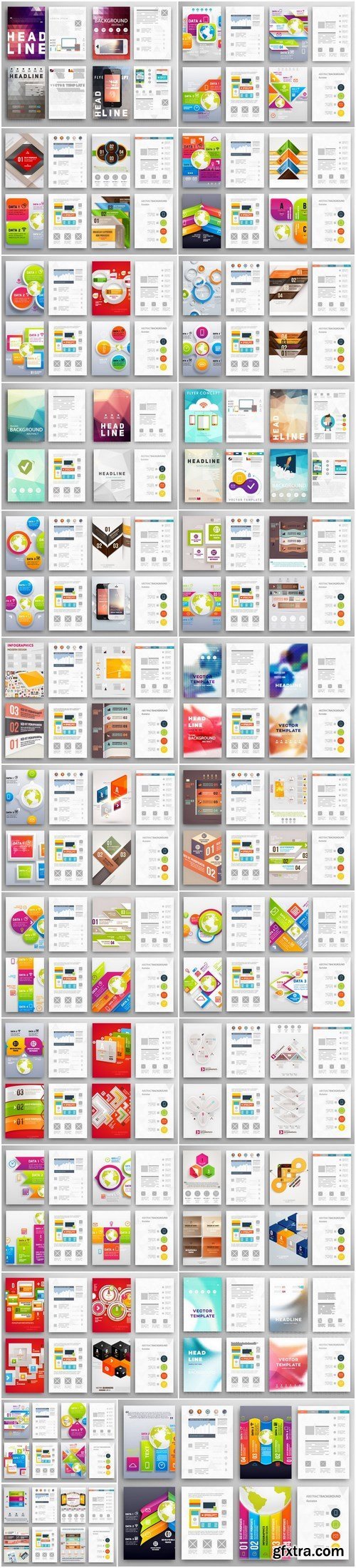 Infographics brochure and templates - 25xEPS