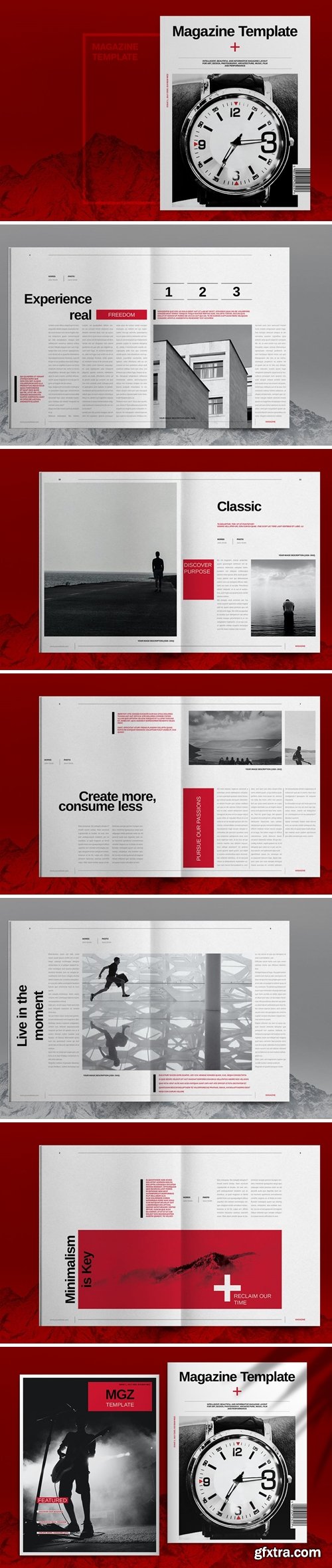 Swiss Style Magazine Template