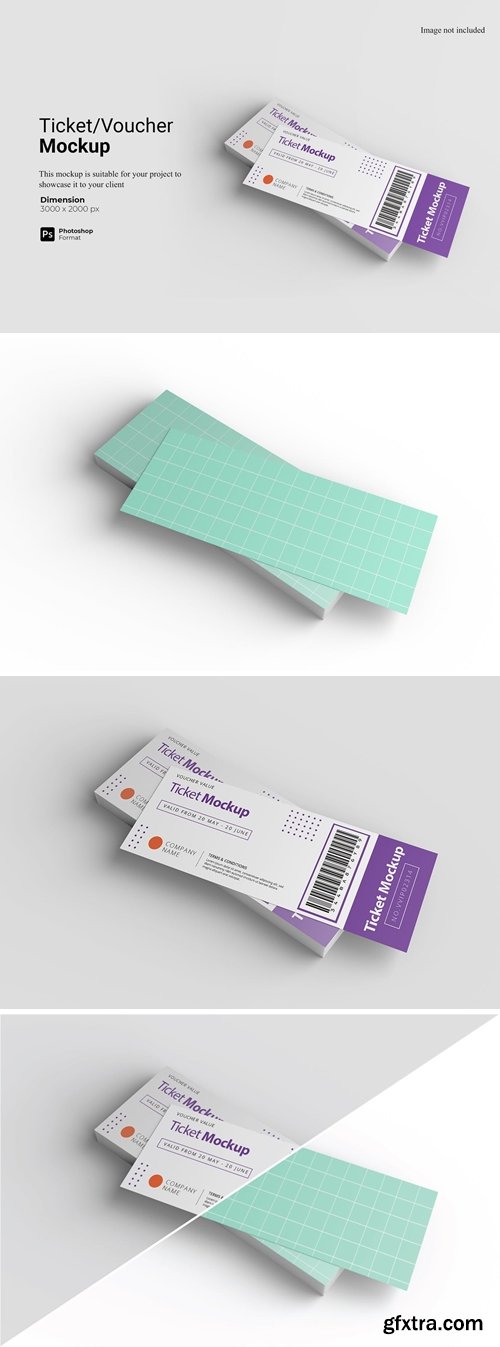 Ticket Voucher Mockup