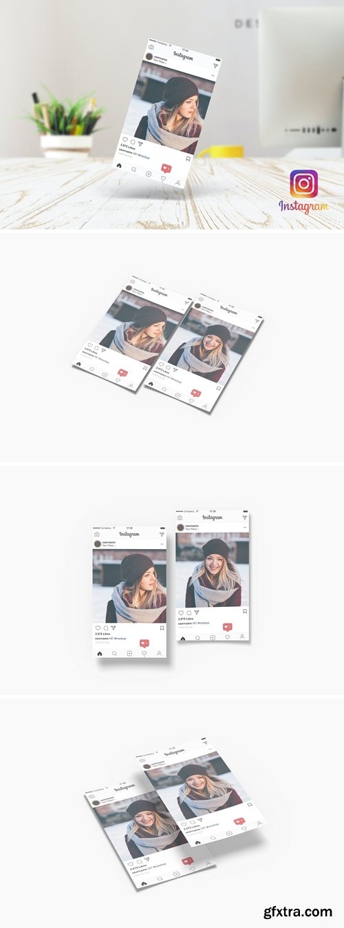 Paper Mockup for Instagram Post