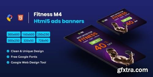 CodeCanyon - Fitness HTML5 Animate Banner Ads- Google Web Design M4 v1.0 - 23758367