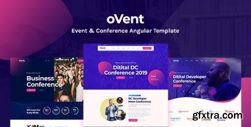 ThemeForest - Ovent v1.0 - Angular 10 Event Conference & Meetup Template - 29289852