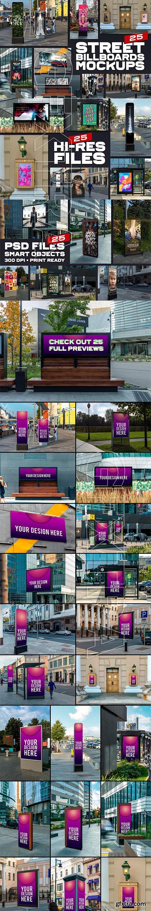 CreativeMarket - 25 Street Billboards Mockups 5643188