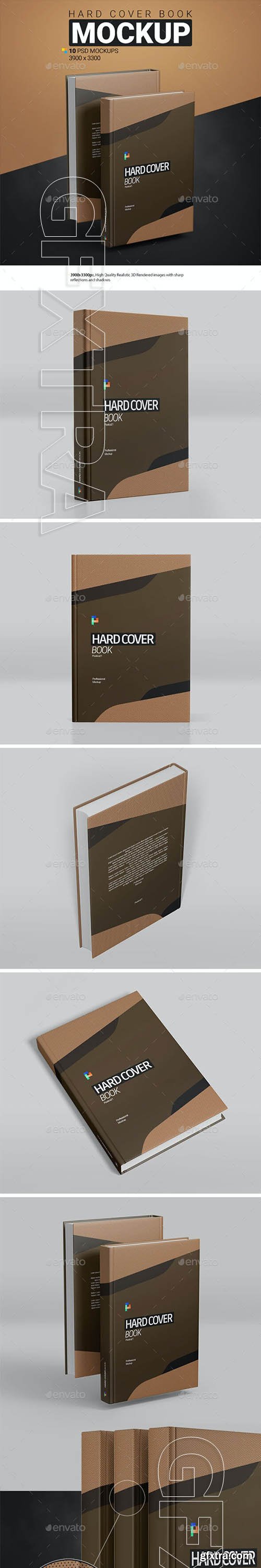 GraphicRiver - Hard Cover Book Mockup 30353249